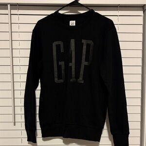 GAP Men's Black Logo Crewneck Sweater